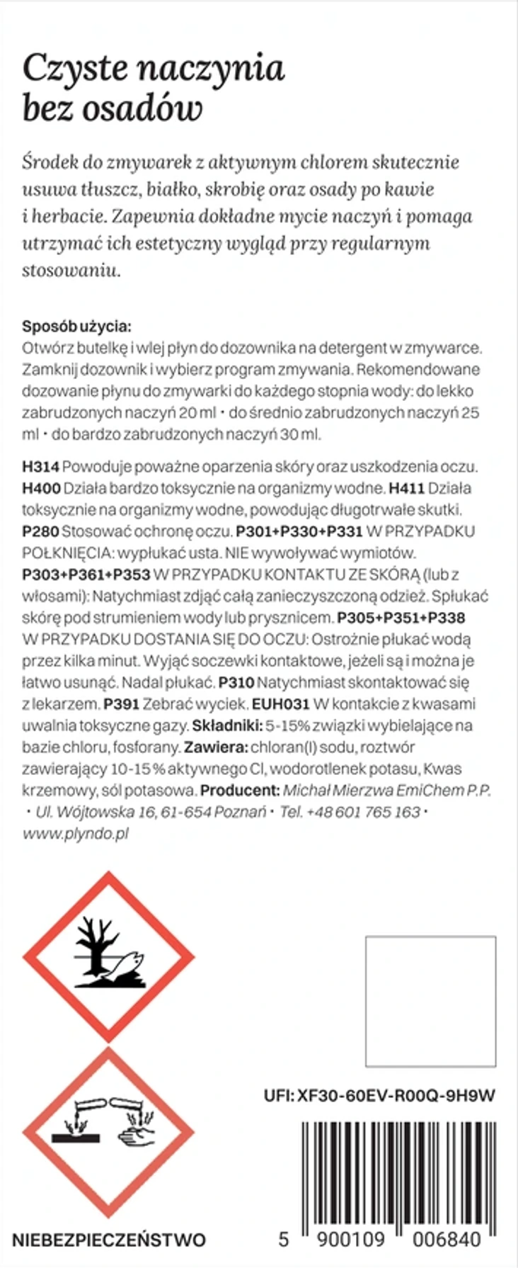 PŁYN DO zmywarki