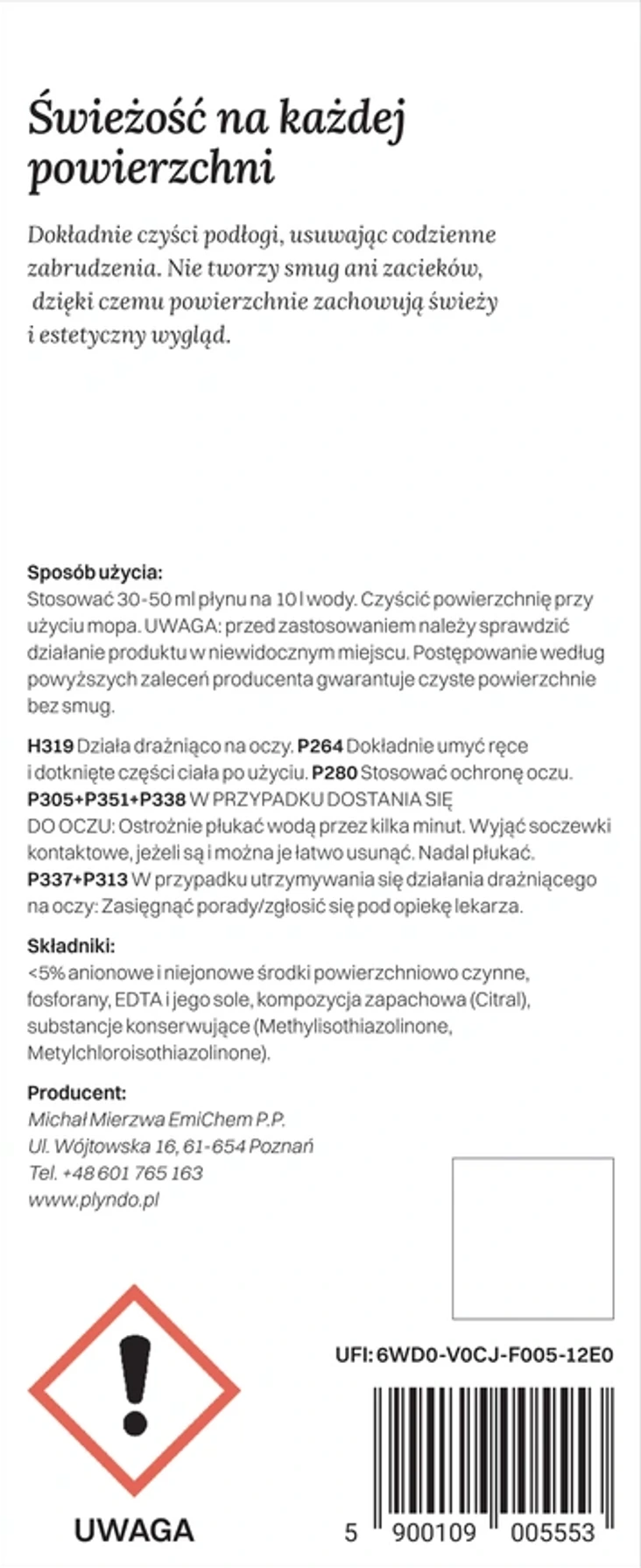 PŁYN DO podłóg