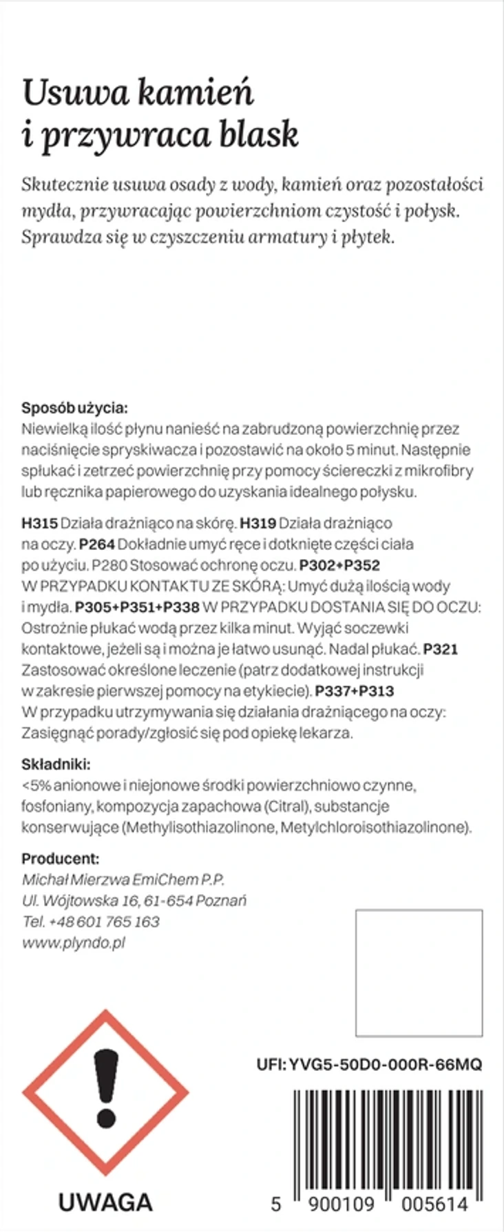 PŁYN DO łazienki